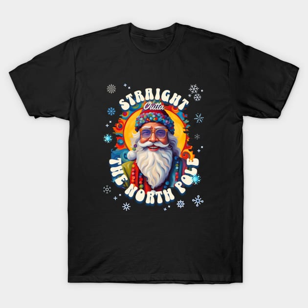 Santa Straight Outta The North Pole T-Shirt by 2HivelysArt